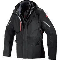Spidi Mission-T H2Out textijack voor motorfietsen, met Step-InArmor bescherming, zwart, maat S
