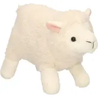 Cornelissen Pluche wit schaap knuffel 19 cm - Boerderij dieren knuffels - Kleine knuffeltjes