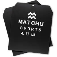 Matchu Sports Weight vest plates - 2 x 1.9 kg - Zwart - Metaal