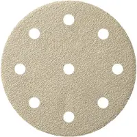 Ivana Schuurschijf Klittenband Rond 9-Gats Korrel 80 Ø125mm - 10 Stuks