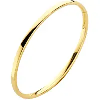 Fjory bangle recht 3mm/ovaal/geel