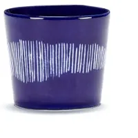Serax Espressokop Feast tableware by Ottolenghi Dark Blue Stripes White 150 ml