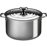 Le Creuset Kookpan Hoog 'RVS Signature' Ø24cm/6.6L