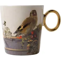 Heinen Delfts Blauw Mok Vermeer & Fabritius Puttertje D 8,5 H 9,5 Cm