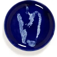Serax Ontbijtbord Feast Tableware By Ottolenghi Dark Blue Pepper White S 19 cm