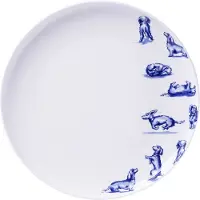 Heinen Delfts Blauw Dinerbord Nhaan Blauw / Wit D 26 H 1,5 Cm