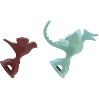 Alessi fluitje voor fluitketel draak en vogel groen-rood