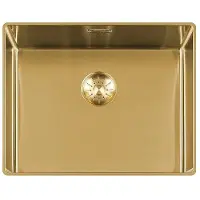 Lorreine Slim Series spoelbak 50x40cm gold