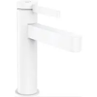 Hansgrohe Wastafelmengkraan finoris eengreeps 110 met pushopen waste mat wit