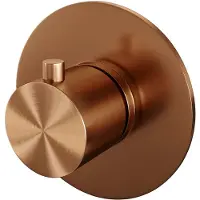 Brauer Copper Edition losse inbouwthermostaat met in- en afbouwdelen koper geborsteld PVD