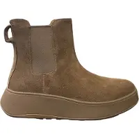 FitFlop F mode Chelsea Enkellaarzen | Maat 41 Dames Taupe