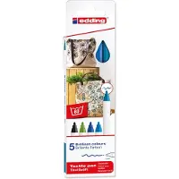 Edding 4600 textile pen set - 5 stuks - cool