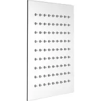 Schutte STRASBOURG Hoofddouche - Douchekop vierkant - Super Flat - 20x20 cm - 1/2"-aansluiting - Roestvrij Staal