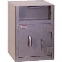 Phoenix Afstortkluis Maat 1 Veiligheidskluis met Sleutelslot 47L SS0996KD 480 x 340 x 380mm Grafietgrijs