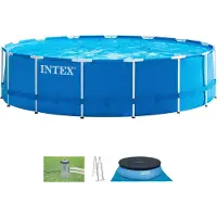 Intex Ø 457 X 122 cm Metal Frame zwembad set - rond
