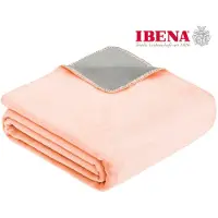Ibena Plaid Ibena Doubleface Dublin Roze Grijs