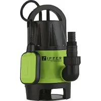 Zipper ZI-DWP900, 900 Watt, wisselstroom, 14000 liter per uur, zwart, groen, lichtgroen