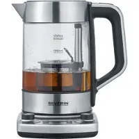Severin 3422 Waterkoker Snoerloos, Oververhittingsbeveiliging Aantal/Volume: 1.7 l RVS (geborsteld)