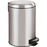 Wenko Pedaalemmer Leman 12 Liter RVS mat - Easy Close deksel - Afvalemmer - Prullenbak - Afvalbak - Vuilbak - Vuilnisbak