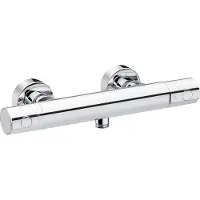 Cornat douchethermostaatarmatuur "Derval" - Verchroomde messing behuizing - Temperatuurregeling