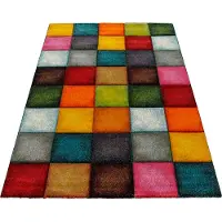 Paco Home Vloerkleed Belis 22605 Woonkamer, modern kleurrijk laagpolig vloerkleed