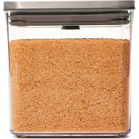 Oxo - POP Steel Voorraadbus - Groot - Laag - 2,6 Liter