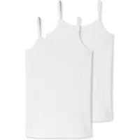 Schiesser 95/5 Organic 2 Pack Meisjes Spaghetti Top - Maat 152