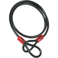 ABUS -luskabel Cobra 10 - Staalkabel met kunststof omhulsel - Beveiliging voor fiets- en motoraccessoires - 1,4 meter lang, 10 mm dik