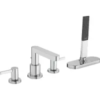 Hansgrohe Badrandmengkraan finoris 4-gats met sbox chroom
