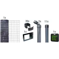Alberts Gelast gaas Fix-Clip Pro Hoogte: 80-150cm, totale lengte: 10 en 25m, voor plaatsing in beton (set)