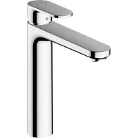 Hansgrohe Wastafelmengkraan vernis blend 190 eengreeps met metalen trekwaste chroom