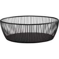 Aps Mand Svart rond 24x19 zwart, Brood bewaren, Zwart