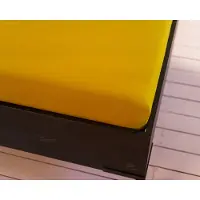 Kayori Biologisch Saiko Topperhoeslaken - Okergeel | 120-130/200-220 (Kleur: Geel)