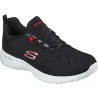 SKECHERS Sneakers laag 'Dynamight' rood / zwart / wit