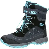 Lico Snowboots 'Sundsvall' marine / aqua / donkergrijs / zwart
