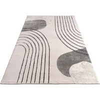 Paco Home Vloerkleed Woonkamer Laagpolig Patroon Bloemen Regenboog Patroon Geometrisch 240x340 cm