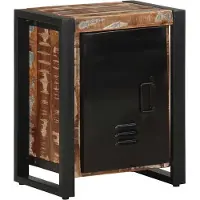 vidaXL Nachtkastje 40x30x51 cm massief gerecycled hout meerkleurig