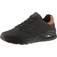 SKECHERS Sneakers laag 'Uno - Suited On Air' roestbruin / zwart