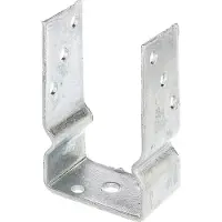 Alberts 215408 U-paalhouder | om op te schroeven of om in beton te gieten | thermisch verzinkt | vrije breedte 91 mm | set van 4