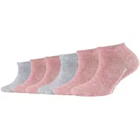 Camano Sokken grijs gemêleerd / oudroze