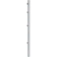 Alberts 677626 omheiningspaal voor hek van dubbelstaafmatten | met klembevestiging | thermisch verzinkt | lengte 1500 mm | paal 60 x 40 mm