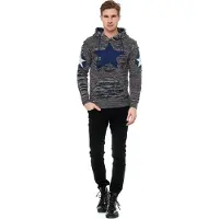 Rusty neal Grof gebreide hoodie