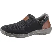 Rieker Slip-ons 'Namur' donkerblauw / karamel
