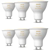 Philips Bundel: 6x Slimme Gu10 Spot - White Ambiance