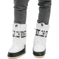 Moon Boot Snowboot Unisex Icon Nylon Black/White-Schoenmaat 35 - 38