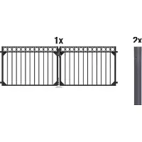 Alberts Deur met dubbel hek Circle Breedte: 300 cm, hoogte: 100 en 120 cm