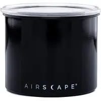 Airscape - Airscape Obsidian - Zwart - Koffiebonen - Voorraadpotten - Lucht dicht - Koffie - Glans Staal Zwart - 250 gram