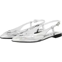 Moschino Goatskin Ballerina Silver Maat: 38 | Ballerina's Outlet | Dames | Grijs