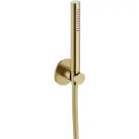 Hotbath Handdouche ace met wandsteun en doucheslang 150 cm geborsteld messing pvd