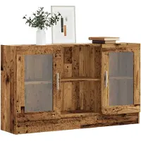 vidaXL Dressoir 120x30,5x70 cm bewerkt hout oud houtkleurig